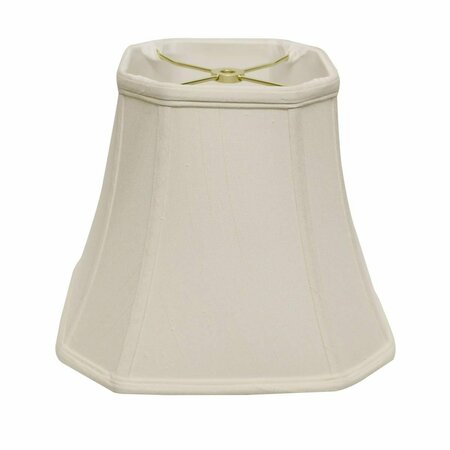 ESTALLAR 14 in. White Slanted Square Bell Monay Shantung Lampshade ES3097661